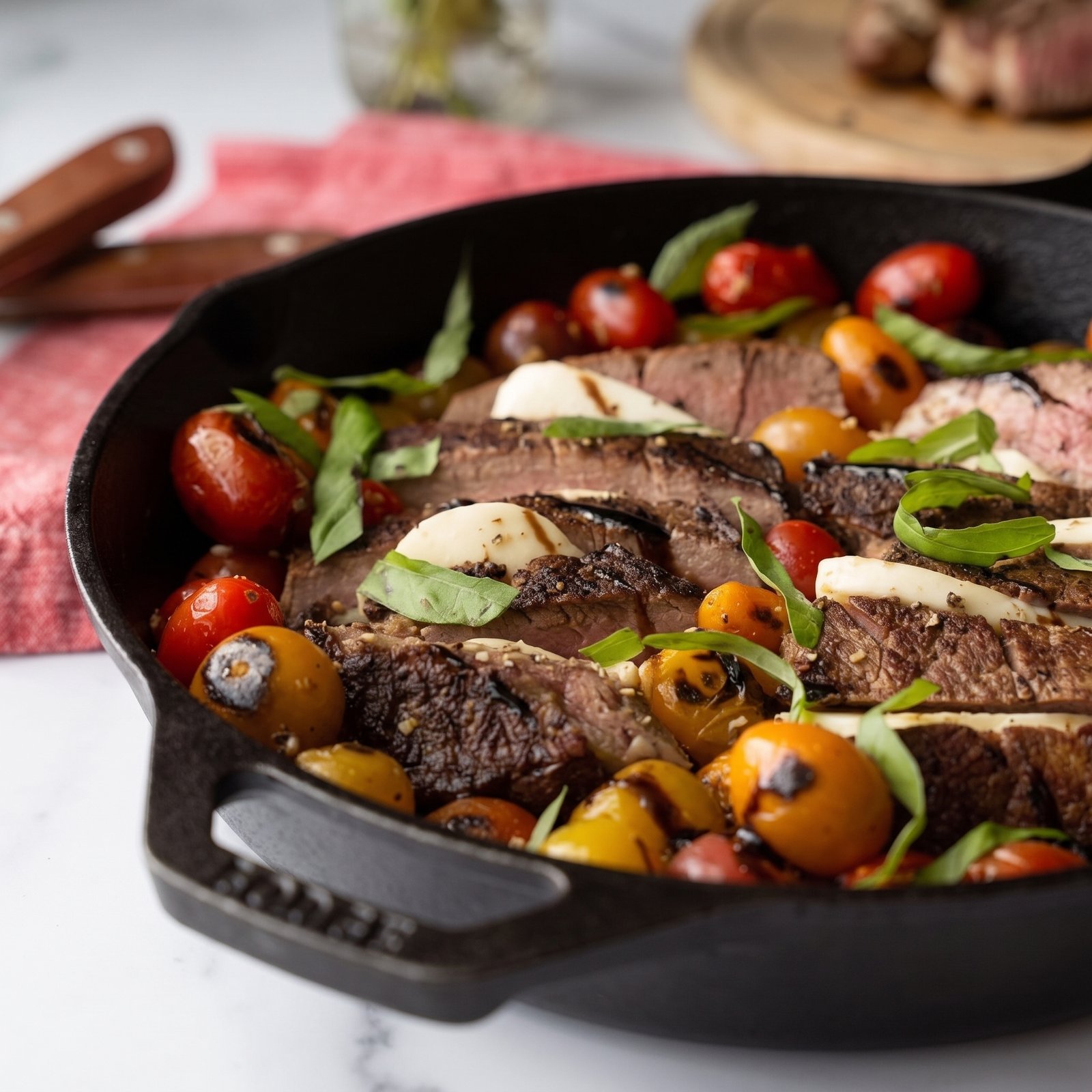Lodge 10.25-inch cast iron skillet review with red silicone handle holder